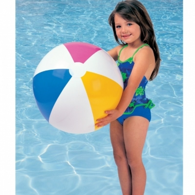 Надувной мяч – Цветные дольки, диаметр 61 см.  